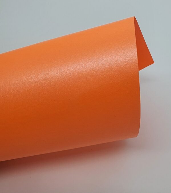 PAPEL PEROLIZADO LARANJA NEON 180g A4