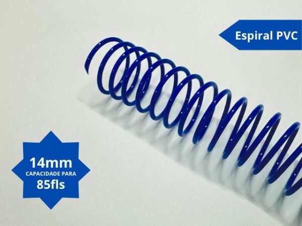 Espiral PVC – 14mm – Azul