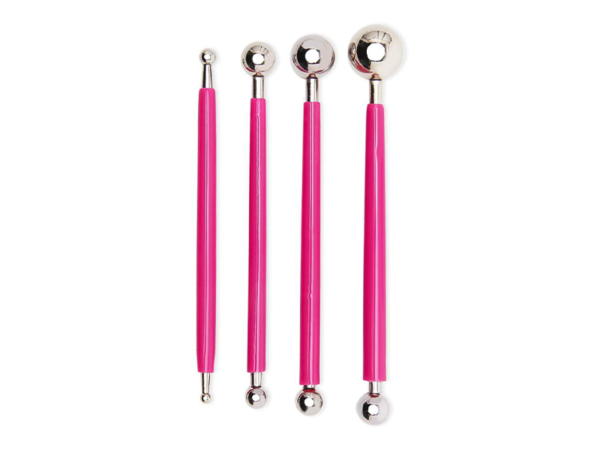 Kit 4 Boleadores com ponta de metal - Cor Rosa