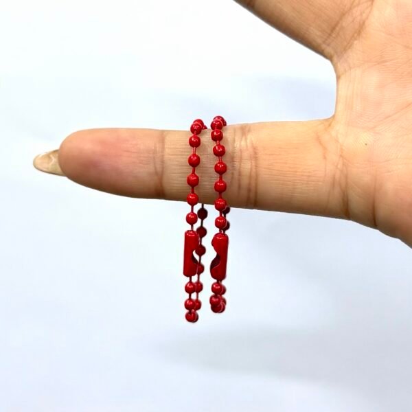 Corrente de Bolinhas – 10un – VERMELHO