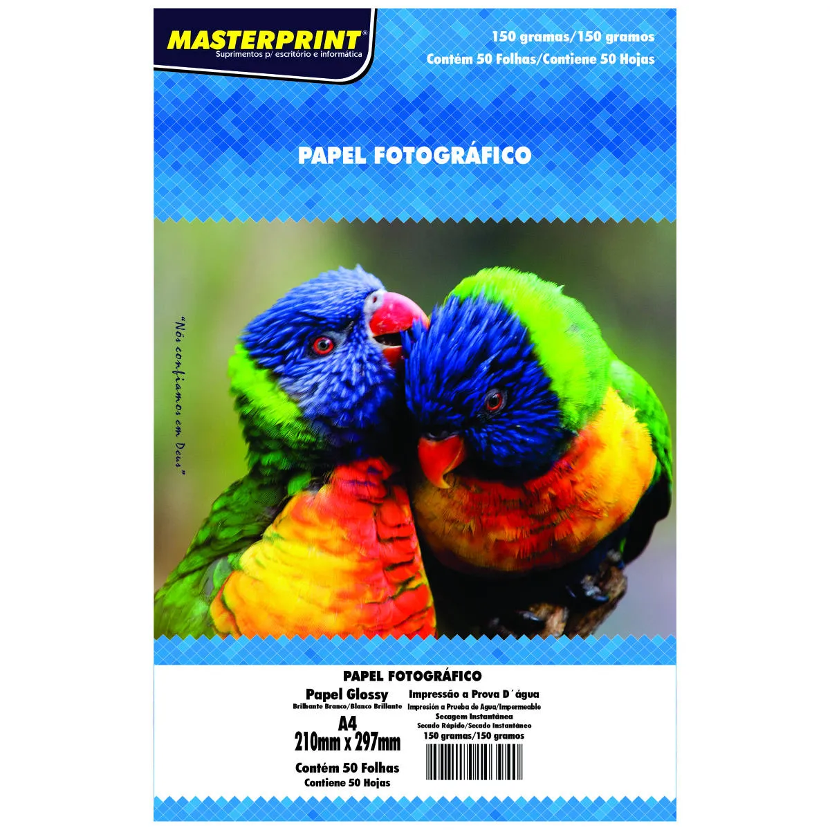Papel Fotográfico Glossy 150g A4 50fls – MASTERPRINT