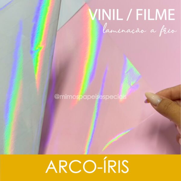 Vinil para Laminação à Frio – HOLOGRÁFICO ARCO-ÍRIS (5fls)
