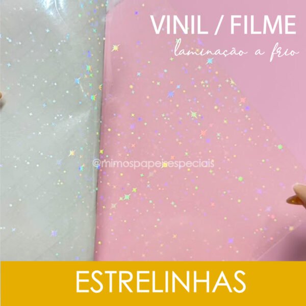 Vinil para Laminação à Frio – HOLOGRÁFICO ESTRELAS (5fls)