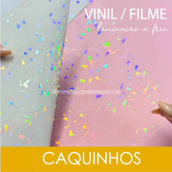 Vinil para Laminação à Frio – HOLOGRÁFICO CAQUINHOS (5fls)
