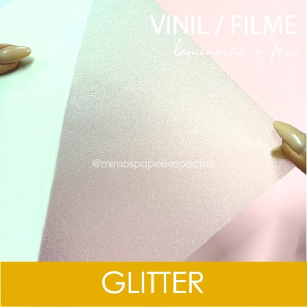 Vinil para Laminação à Frio – HOLOGRÁFICO GLITTER (5fls)