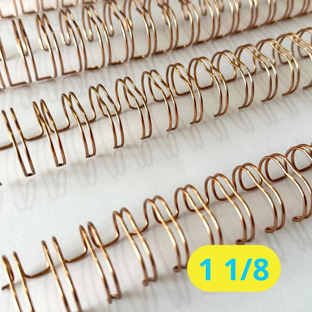 Wire-O -1 1/8 – 2×1 – 23 anéis – ROSÉ GOLD