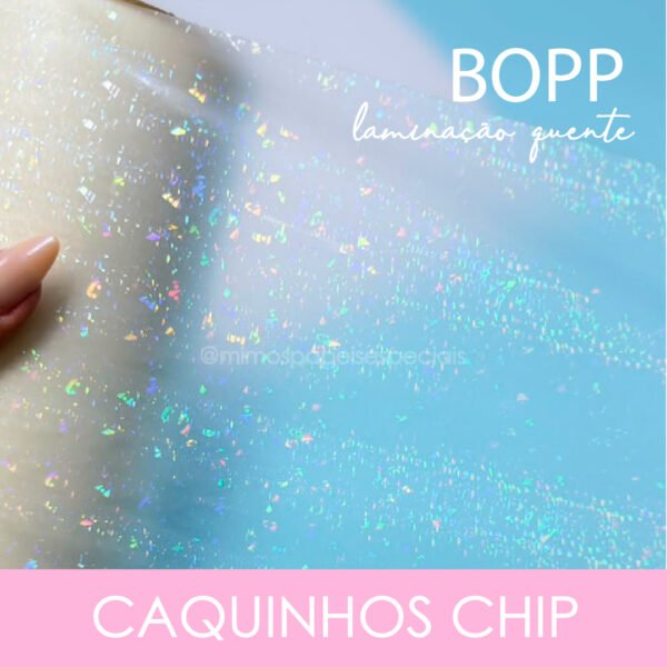 BOPP HOLOGRÁFICO CAQUINHOS CHIP – BOBINA 22cmx20m