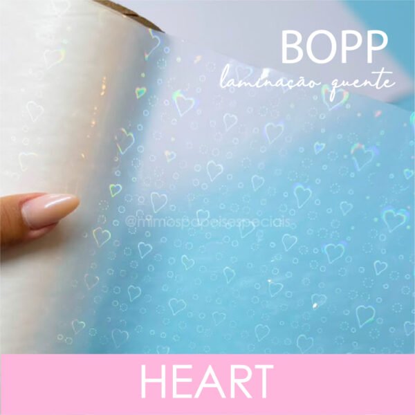 BOPP HOLOGRÁFICO CORAÇÃO – BOBINA 22cmx20m