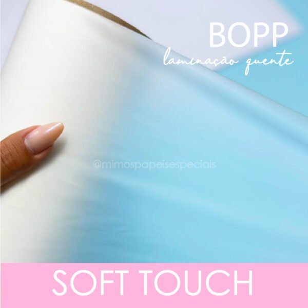 BOPP SOFT TOUCH (fosco efeito aveludado) – BOBINA 22cmx20m
