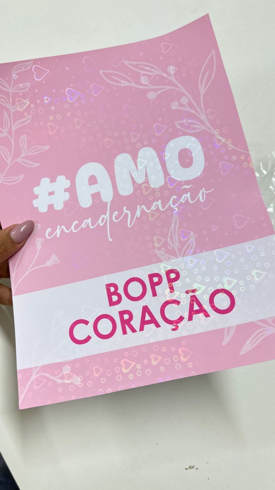 BOPP HOLOGRÁFICO CORAÇÃO – BOBINA 22cmx20m