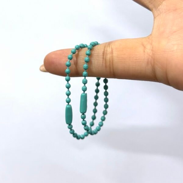 Corrente de Bolinhas – 10un – VERDE TIFFANY