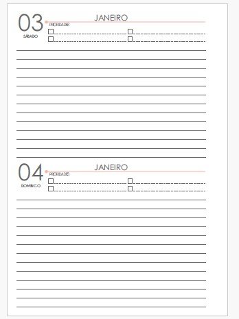 Miolo Impresso Agenda Clássica 2026 – A5 (2DPP) 90g (ROSA) - Imagem 10