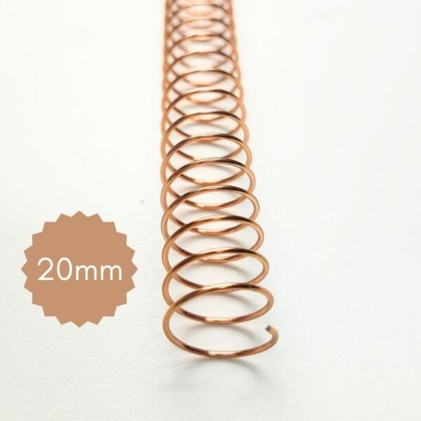 Espiral de Aço Metálico – 20MM ROSÉ GOLD