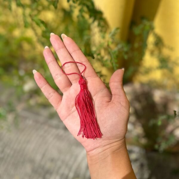 Pingente de Tassel – 7cm (COR VERMELHO) Pacote com 10un