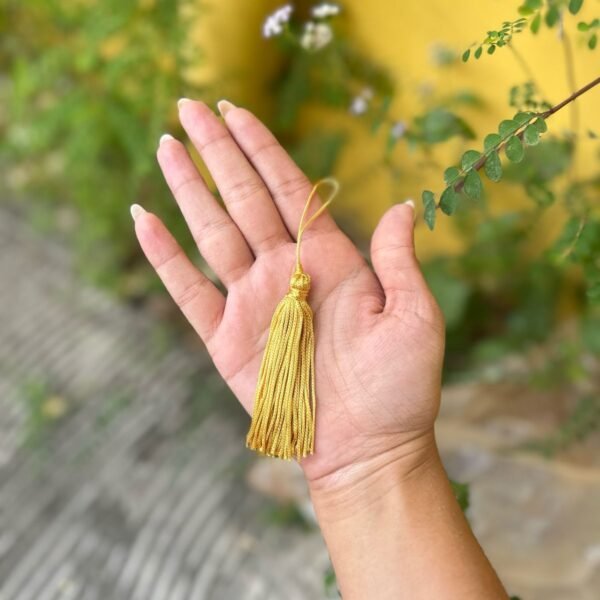 Pingente de Tassel – 7cm (COR OURO) Pacote com 10un
