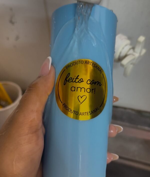 Vinil Adesivo Dourado Glossy Imprimível – A4 – UNIDADE - Imagem 2