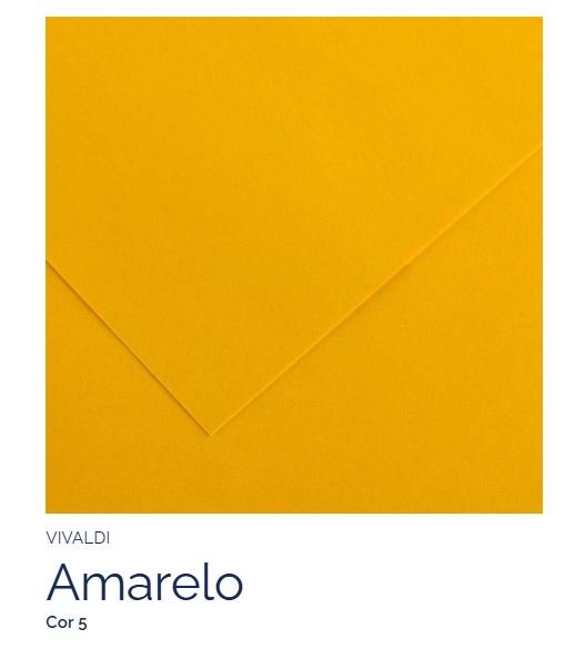 Papel Canson Amarelo Vivo – 185g A4 – Unidade