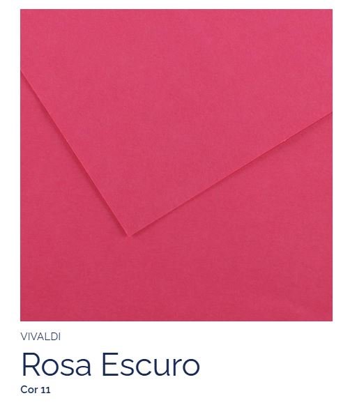 Papel Canson Rosa Escuro – 185g A4 – Unidade