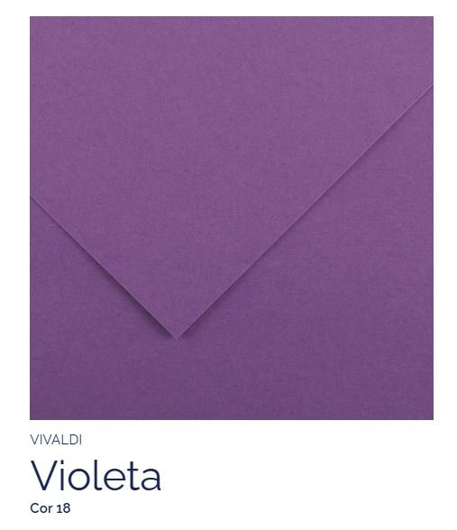Papel Canson Violeta – 185g A4 – Unidade