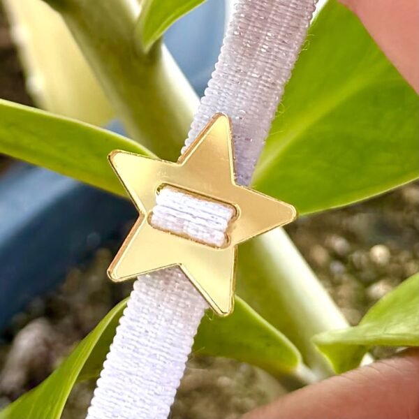 Passante Formato Estrela – DOURADO - 5 un