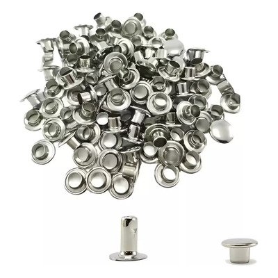 REBITE N3 SIMPLES MACHO E FÊMEA (10 PARES) – PRATA