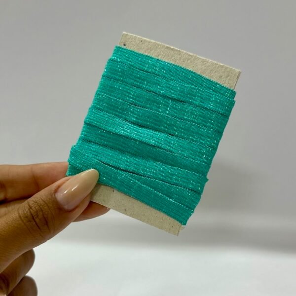 Elástico Chato Lurex 7mm – COR SAINT JAMES (2 metros)