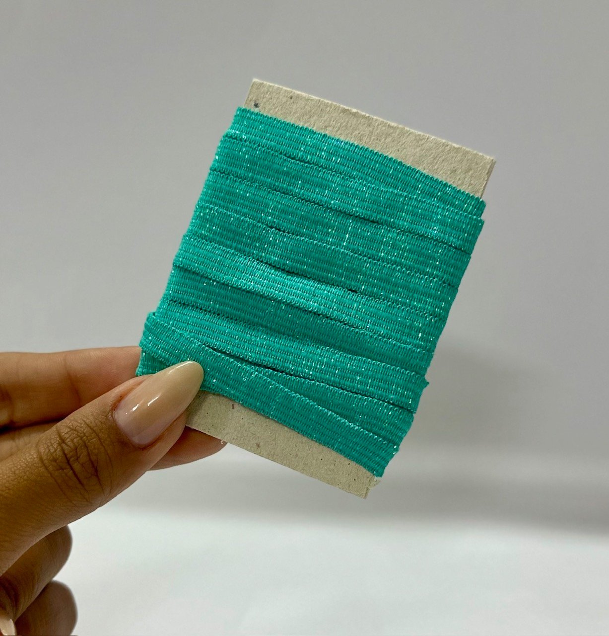 Elástico Chato Lurex 7mm – COR SAINT JAMES (2 metros)