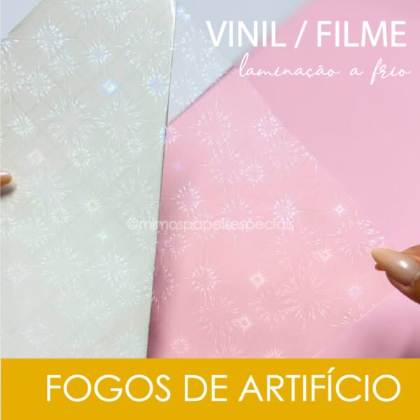 Vinil para Laminação à Frio – HOLOGRÁFICO FOGOS DE ARTIFÍCIO (5fls)
