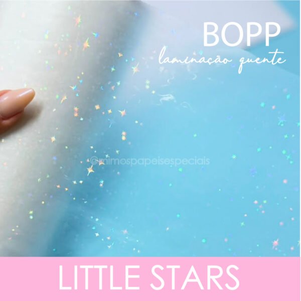BOPP HOLOGRÁFICO LITTLE STARS – BOBINA 22cmx20m
