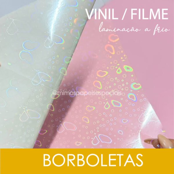 Vinil para Laminação à Frio – HOLOGRÁFICO BORBOLETAS (5fls)