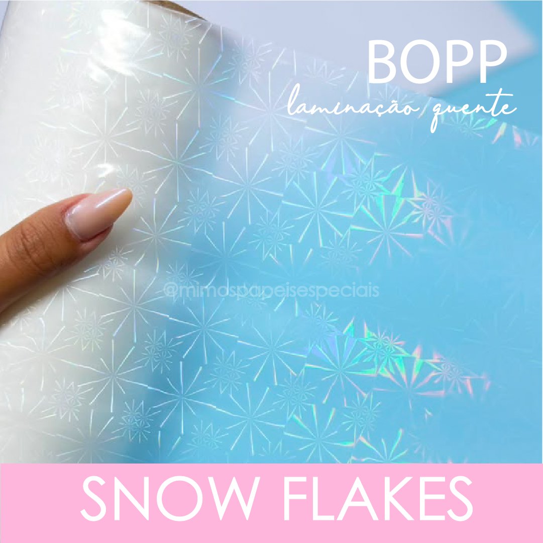 BOPP HOLOGRÁFICO SNOW FLAKE – BOBINA 22cmx20m