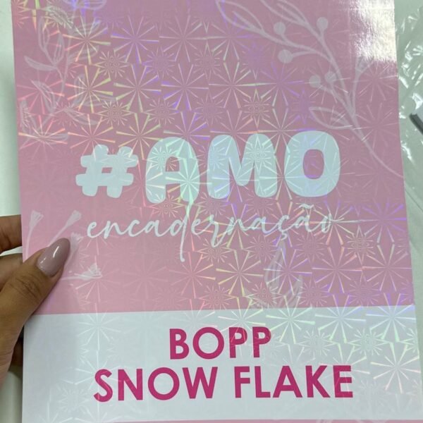 BOPP HOLOGRÁFICO SNOW FLAKE – BOBINA 22cmx20m