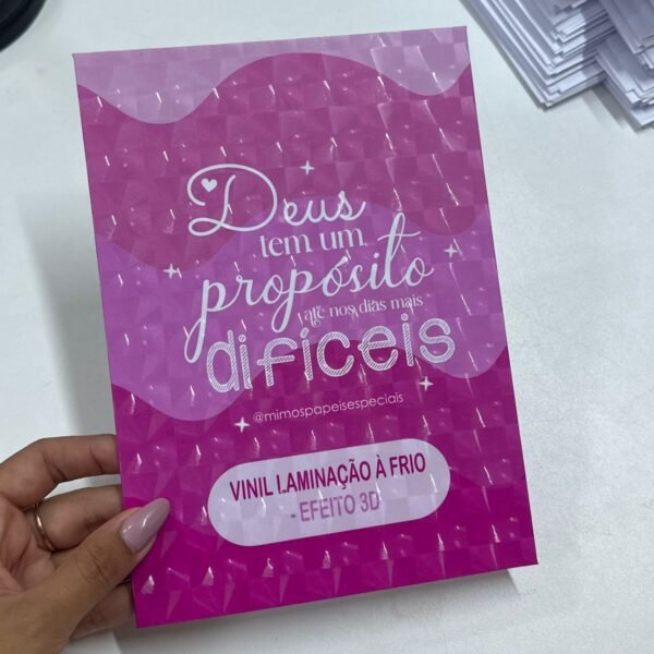 Vinil para Laminação à Frio – HOLOGRÁFICO EFEITO 3D (5fls)