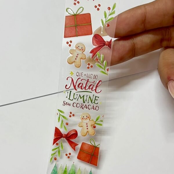 DTF UV Adesivo Natalino - Para Marcador Acrílico - 1un (MODELO 01)