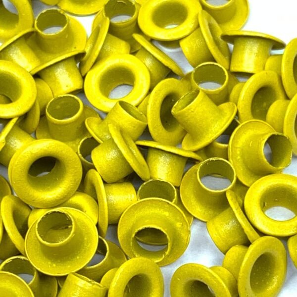 Ilhós Alumínio (Nº 54) – Cor Amarelo (Aprox. 100 unidades