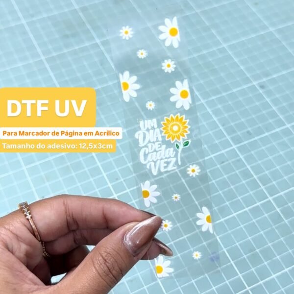 DTF UV Adesivo ‘Um dia de cada vez...’ – Para Marcador Acrílico – 1un SETEMBRO AMARELO