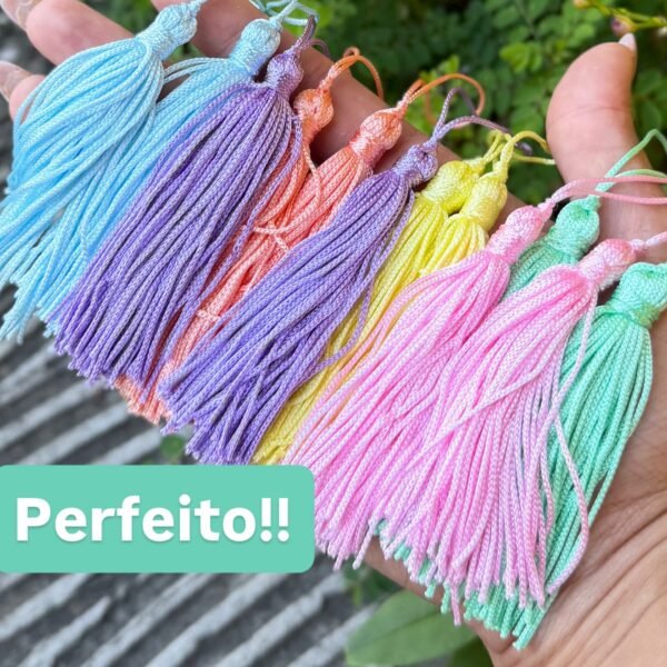 KIT PINGENTE TASSEL CANDY - 12 UNIDADES