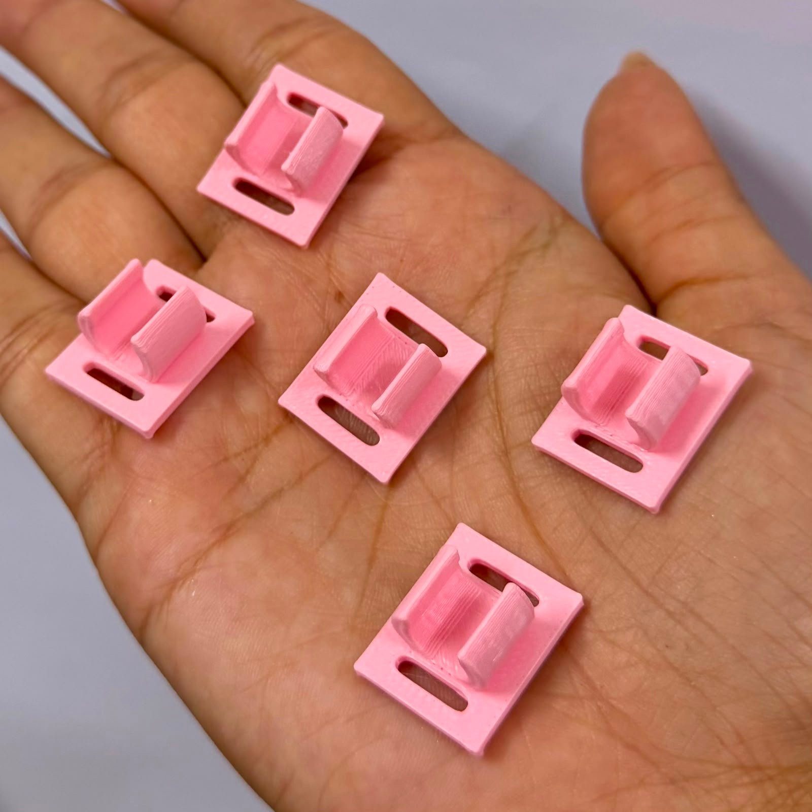 Passante Prendedor de Caneta Bic - ROSA CLARO 5 UND