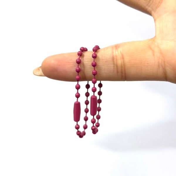 Corrente de Bolinhas - 10un ROSA ESCURO