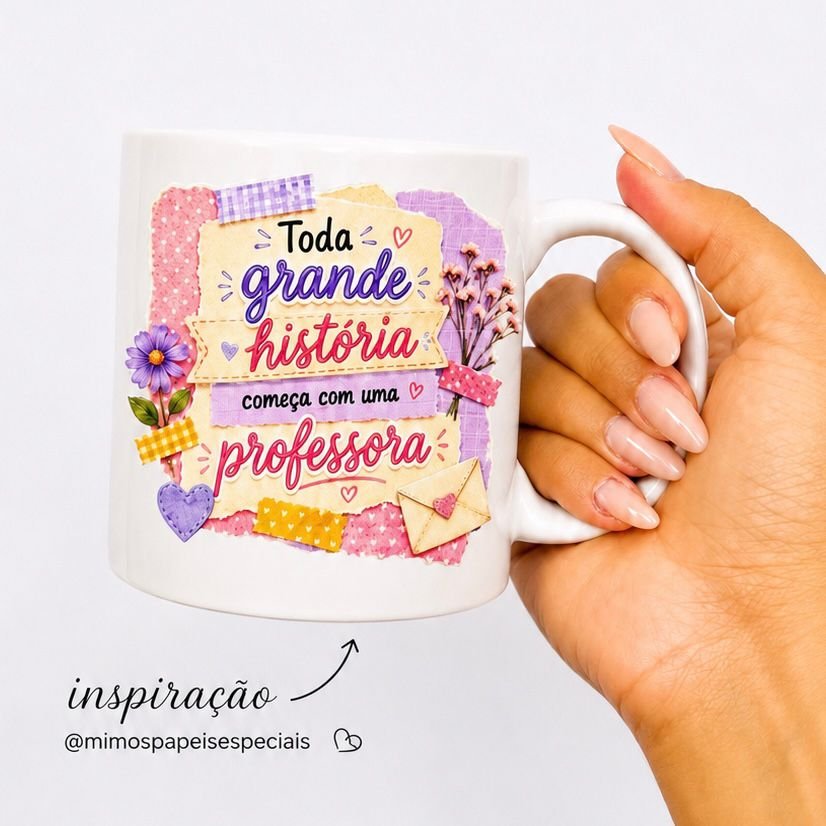 DTF UV PARA CANECA ‘Toda grande história...’ – UNIDADE - Imagem 2