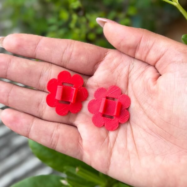 Passante Prendedor de Caneta Bic FORMATO FLOR – VERMELHO 2 UND
