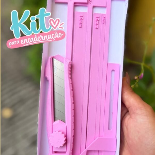 KIT PARA ENCADERNAÇÃO – ROSA PRINCESA