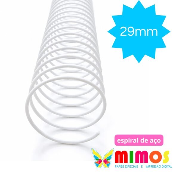 Espiral de Aço – 29MM BRANCO